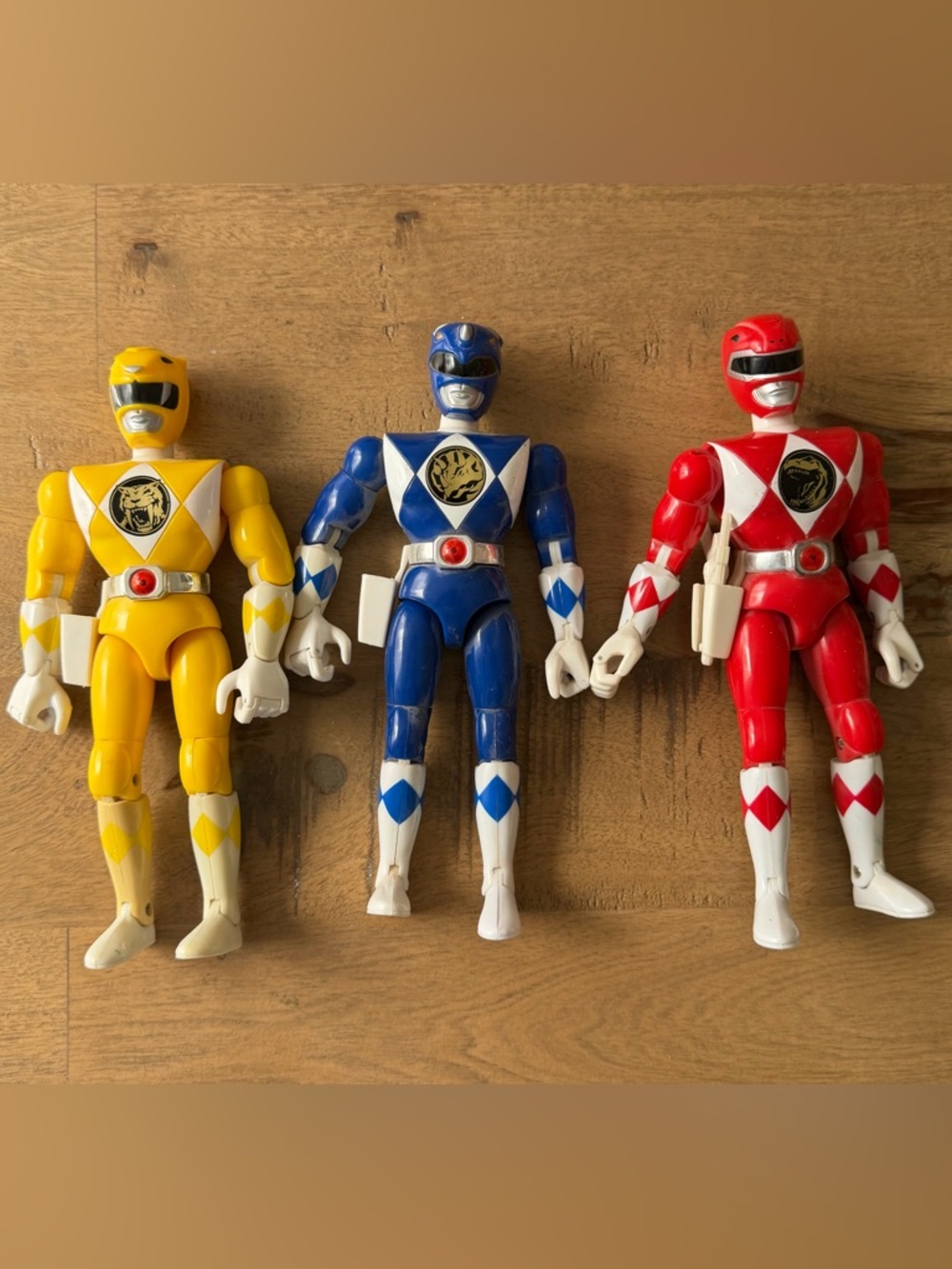 1993 Bandai 8-inch Mighty Morphin Power Rangers Figures (Trini, Billy & Jason)